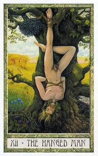 The Hanged Man - Druidcraft Tarot - Tarot Deck by Philip and Stephanie Carr-Gomm