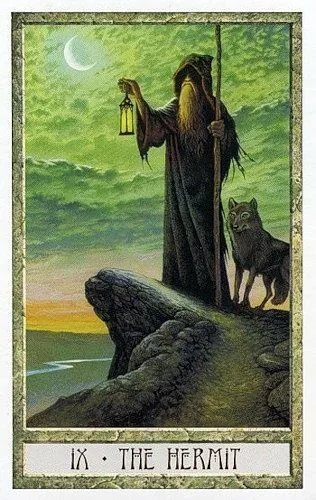 The Hermit - Druidcraft Tarot - Tarot Deck by Philip and Stephanie Carr-Gomm