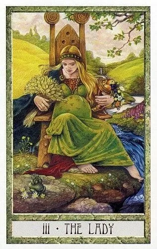 The Lady - Druidcraft Tarot - Tarot Deck by Philip and Stephanie Carr-Gomm