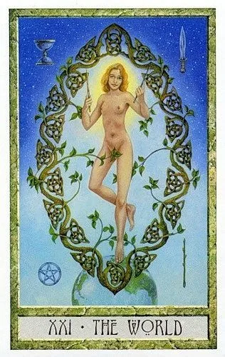 The World - Druidcraft Tarot - Tarot Deck by Philip and Stephanie Carr-Gomm