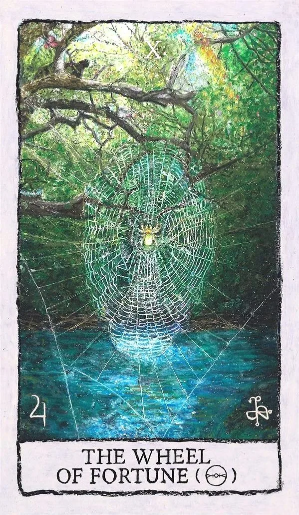 Wheel of Fortune - Druidcraft Tarot - Tarot Deck by Philip and Stephanie Carr-Gomm