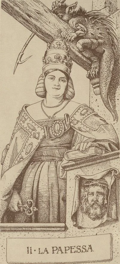 1989 Edition — II. The High Priestess - The Durer Tarot - Tarot Deck by Giacinto Gaudenzi