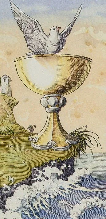 Ace Of Cups - The Durer Tarot - Tarot Deck by Giacinto Gaudenzi