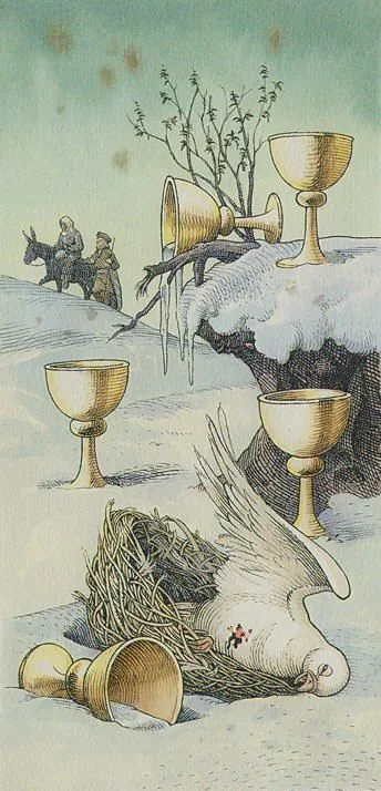Five Of Cups - The Durer Tarot - Tarot Deck by Giacinto Gaudenzi