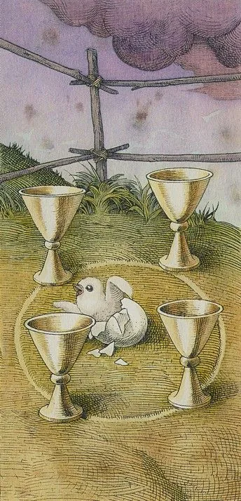 Four Of Cups - The Durer Tarot - Tarot Deck by Giacinto Gaudenzi
