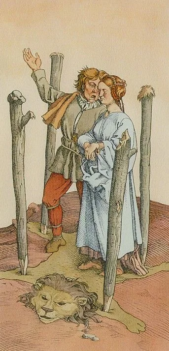 Four Of Wands - The Durer Tarot - Tarot Deck by Giacinto Gaudenzi