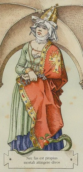 II. The High Priestess - The Durer Tarot - Tarot Deck by Giacinto Gaudenzi