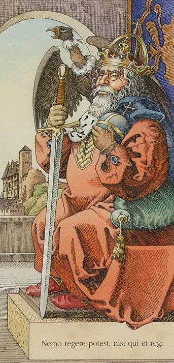 IV. The Emperor - The Durer Tarot - Tarot Deck by Giacinto Gaudenzi
