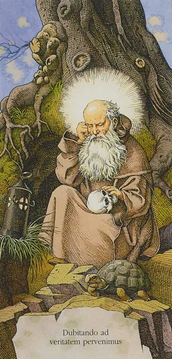 IX. The Hermit - The Durer Tarot - Tarot Deck by Giacinto Gaudenzi