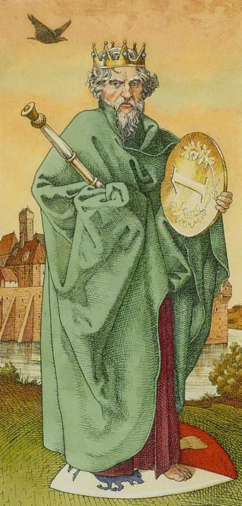 King Of Pentacles - The Durer Tarot - Tarot Deck by Giacinto Gaudenzi