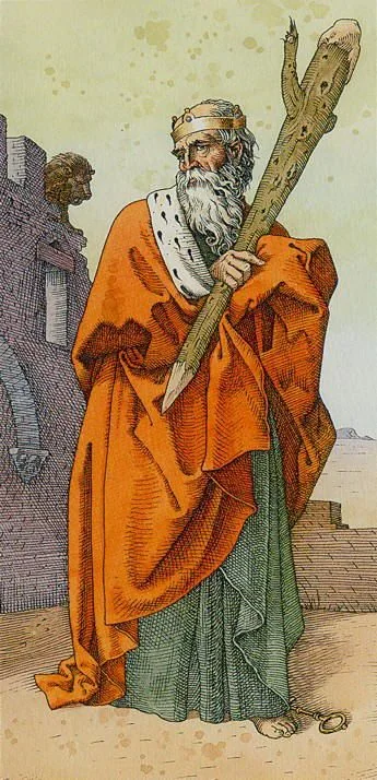 King Of Wands - The Durer Tarot - Tarot Deck by Giacinto Gaudenzi