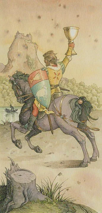 Knight Of Cups - The Durer Tarot - Tarot Deck by Giacinto Gaudenzi