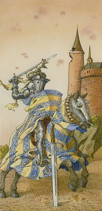 Knight Of Swords - The Durer Tarot - Tarot Deck by Giacinto Gaudenzi