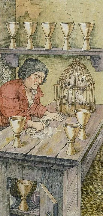 Nine Of Cups - The Durer Tarot - Tarot Deck by Giacinto Gaudenzi