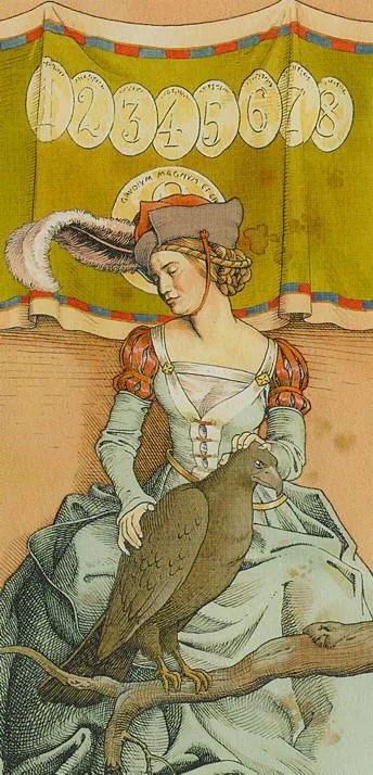 Nine Of Pentacles - The Durer Tarot - Tarot Deck by Giacinto Gaudenzi