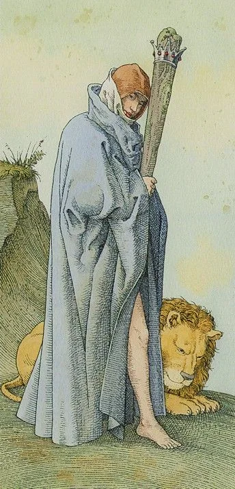 Queen Of Wands - The Durer Tarot - Tarot Deck by Giacinto Gaudenzi