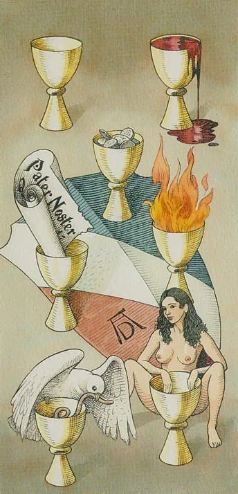 Seven Of Cups - The Durer Tarot - Tarot Deck by Giacinto Gaudenzi
