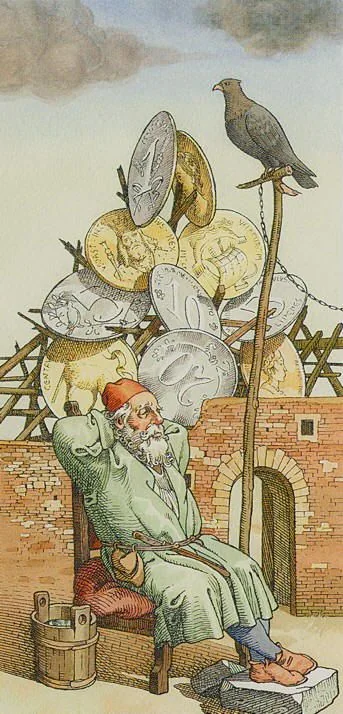 Ten Of Pentacles - The Durer Tarot - Tarot Deck by Giacinto Gaudenzi