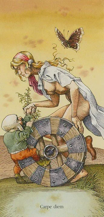 X. Wheel Of Fortune - The Durer Tarot - Tarot Deck by Giacinto Gaudenzi
