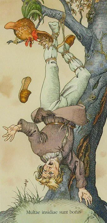XII. The Hanged Man - The Durer Tarot - Tarot Deck by Giacinto Gaudenzi