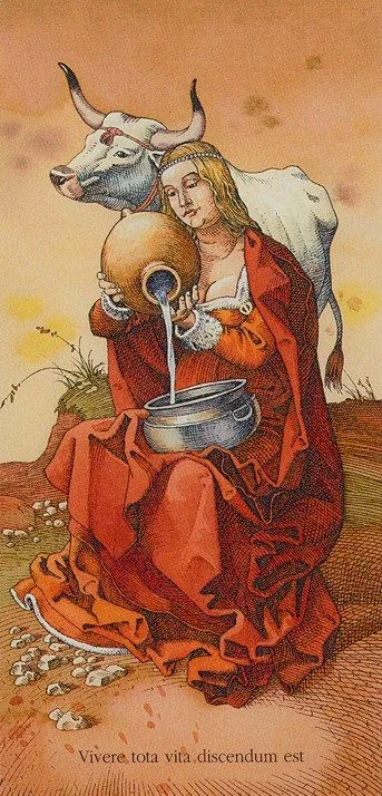 XIV. Temperance - The Durer Tarot - Tarot Deck by Giacinto Gaudenzi