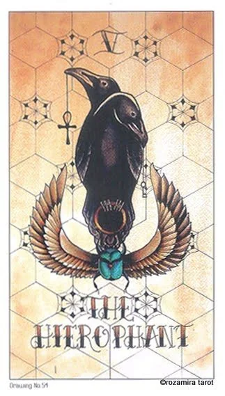 The Magician card from the Eight Coins Tattoo Tarot deck