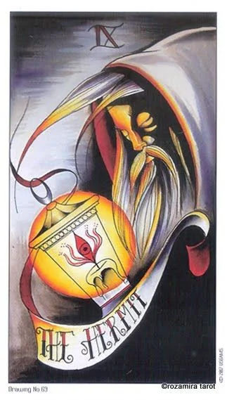 The Devil card from the Eight Coins Tattoo Tarot deck