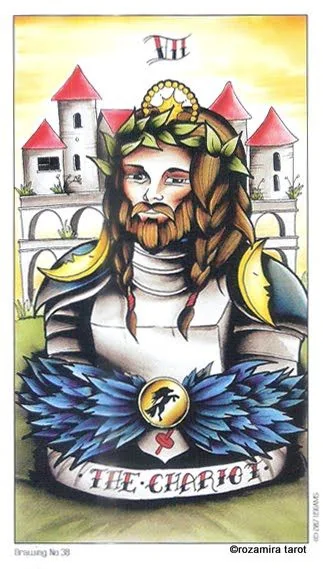 The Hierophant card from the Eight Coins Tattoo Tarot deck