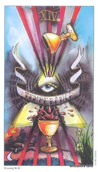 Judgement card from the Eight Coins Tattoo Tarot deck