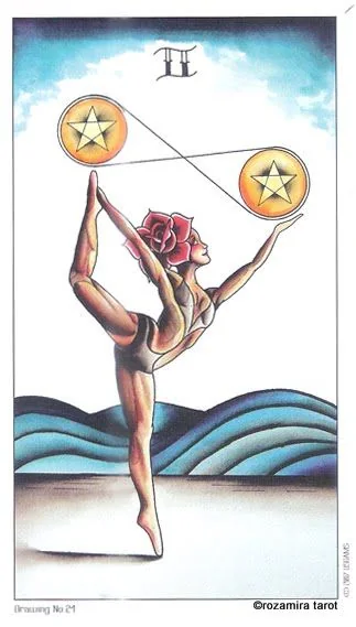 The Star card from the Eight Coins Tattoo Tarot deck