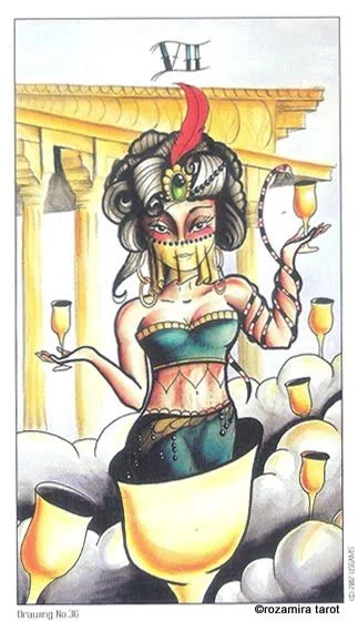 King of Cups card from the Eight Coins Tattoo Tarot deck