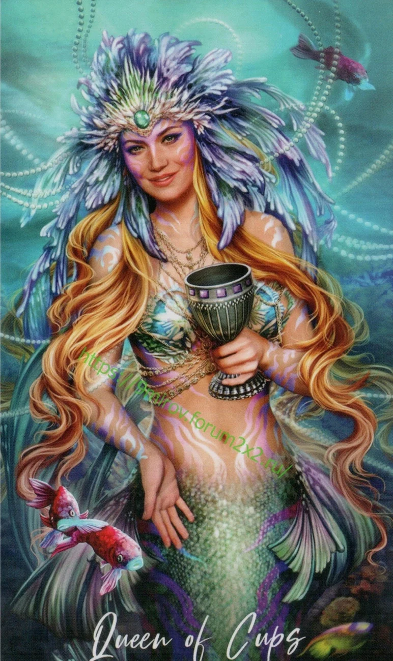 Elemental Wisdom Tarot Review 14 Queen of Cups from Elemental Wisdom Tarot