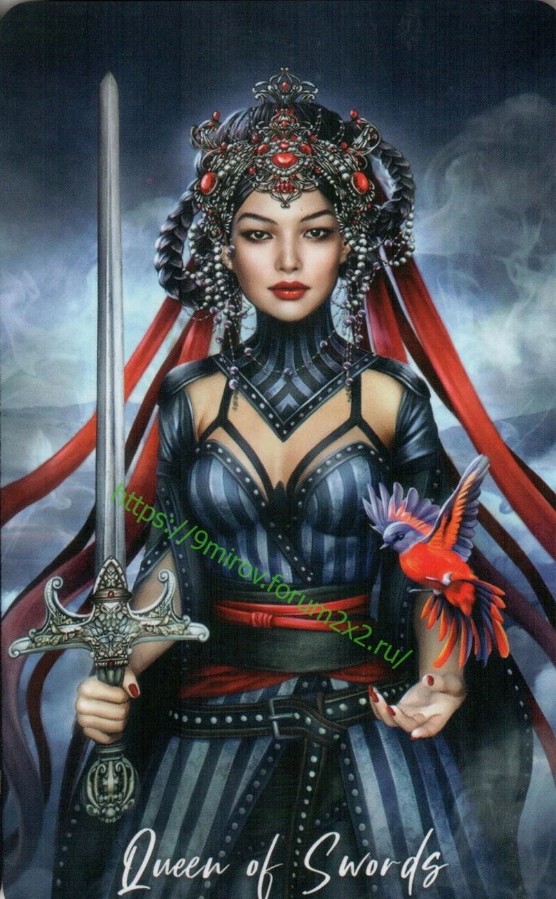 Elemental Wisdom Tarot Review 19 Queen of Swords from Elemental Wisdom Tarot