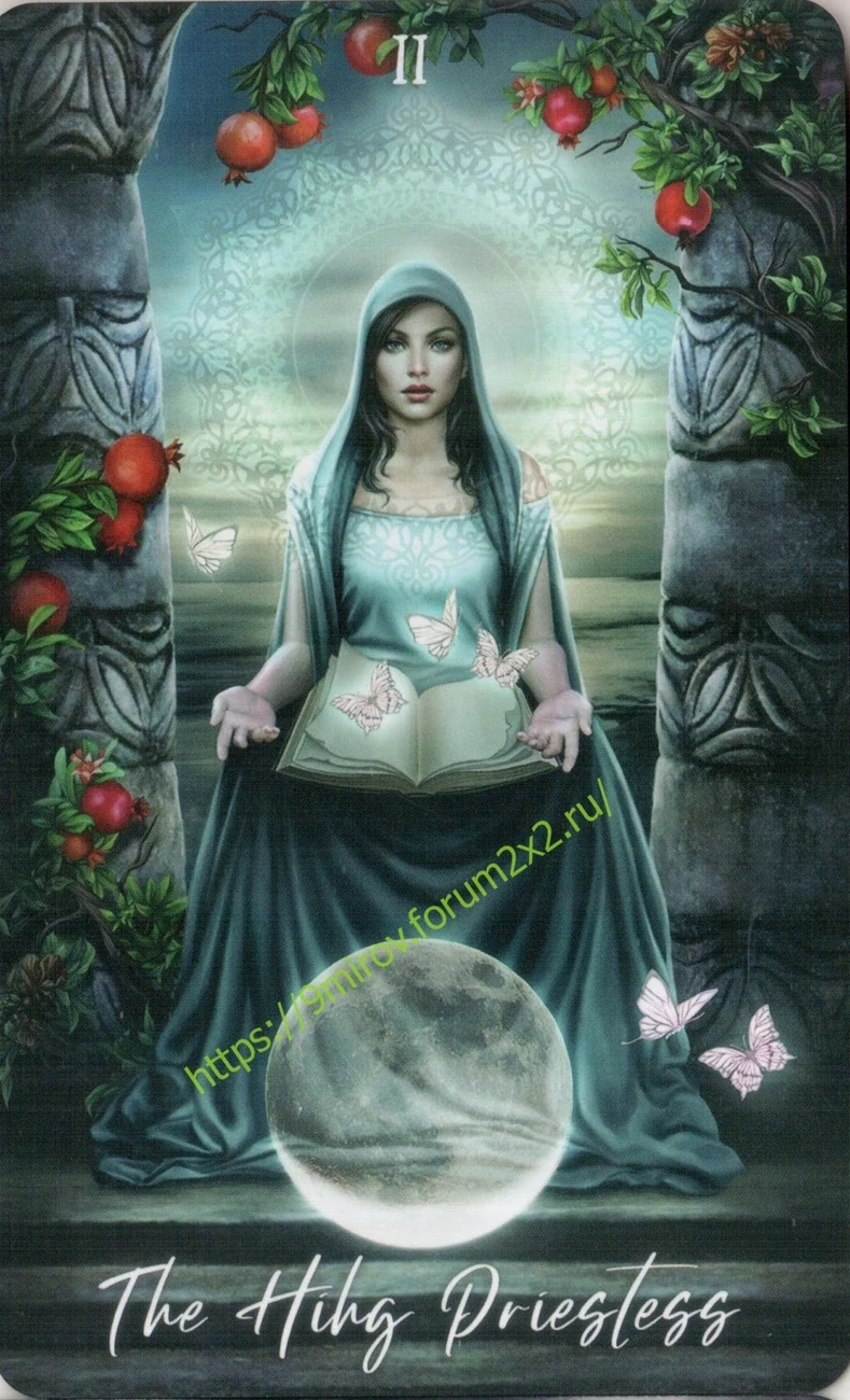 The High Priestess card from Elemental Wisdom Tarot, part of the complete 78-card TarotFans gallery