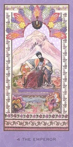 The Emperor card from the Enchanted Tarot deck