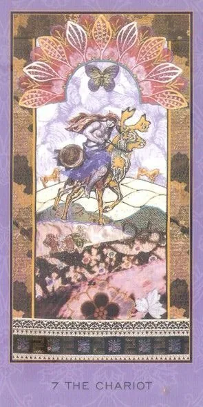 The Enchanted Tarot Review 6 The Chariot card from the Enchanted Tarot deck
