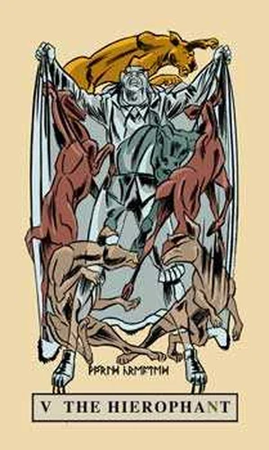 The Hierophant card from English Magic Tarot