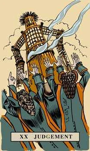 Judgement card from English Magic Tarot
