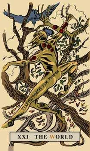 The World card from English Magic Tarot