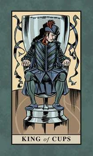 King of Cups card from English Magic Tarot