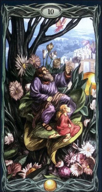 Ten of Spheres card from the Epic Tarot deck