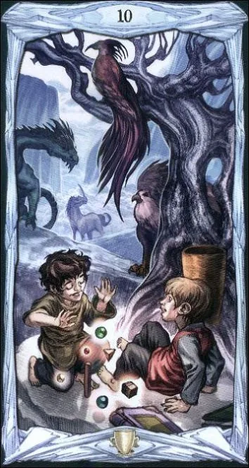 Ten of Cups card from the Epic Tarot deck