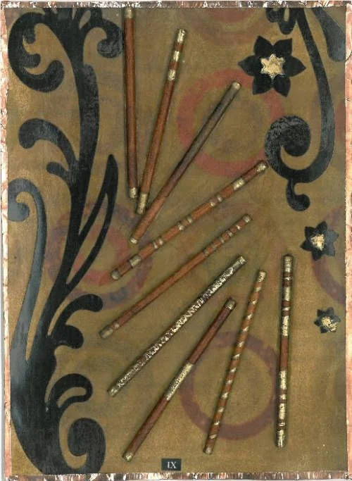 Recovered card 08 card from the Esmeralda's Silent Tarot deck