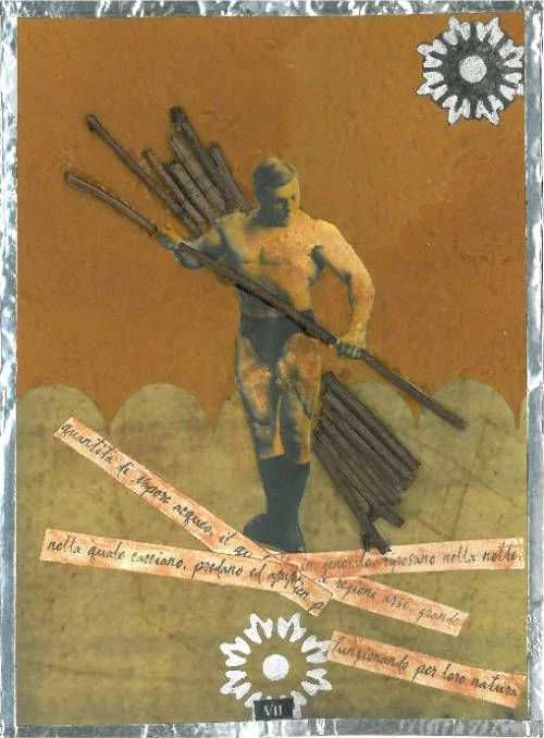Recovered card 09 card from the Esmeralda's Silent Tarot deck