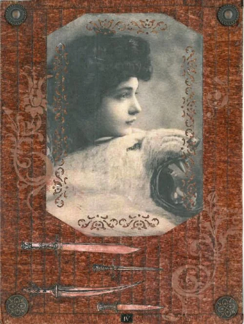 Recovered card 29 card from the Esmeralda's Silent Tarot deck