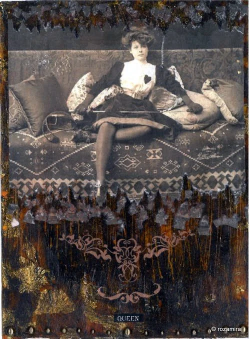 Recovered card 35 card from the Esmeralda's Silent Tarot deck