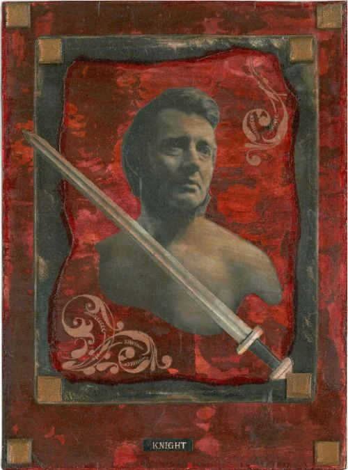 Knight of Swords card from the Esmeralda's Silent Tarot deck