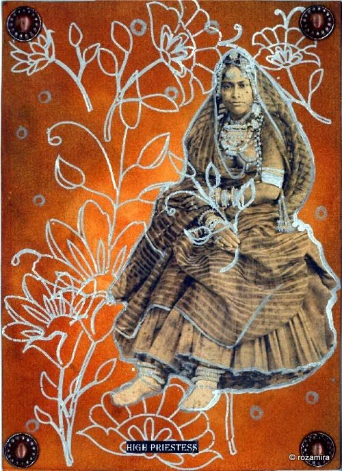 Recovered card 49 card from the Esmeralda's Silent Tarot deck