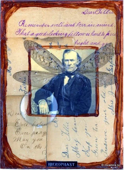 Recovered card 55 card from the Esmeralda's Silent Tarot deck