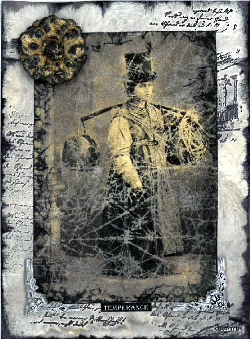 Temperance card from the Esmeralda's Silent Tarot deck